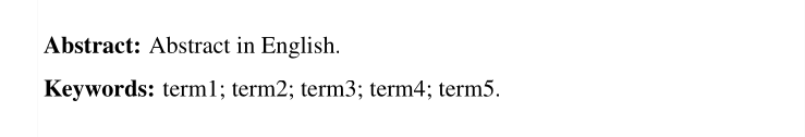 Exemplo visual de abstract em inglês